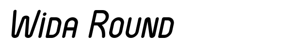 Wida Round font