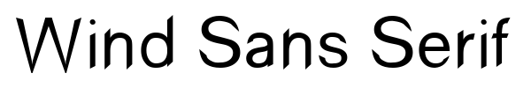 Wind Sans Serif font