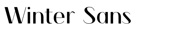 Winter Sans font