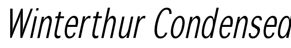 Winterthur Condensed font