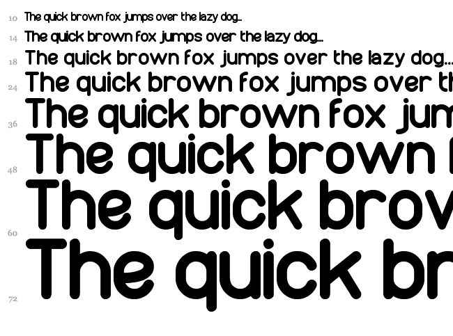 Wonderfull font waterfall