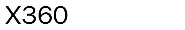 X360 font