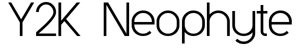 Y2K Neophyte font preview