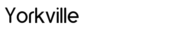Yorkville font