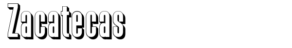 Zacatecas font