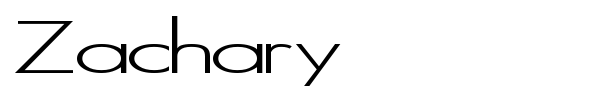 Zachary font