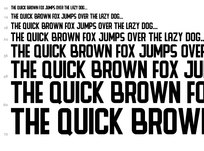 Zappat font waterfall