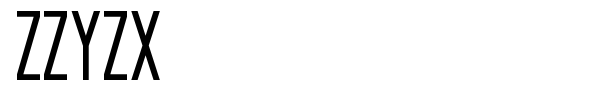 Zzyzx font