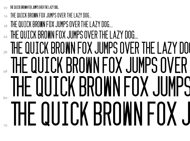Zzyzx font waterfall