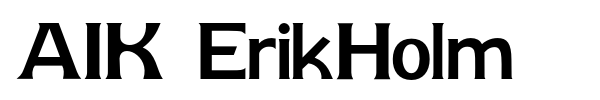 AIK ErikHolm font