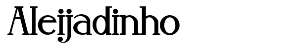 Aleijadinho font preview