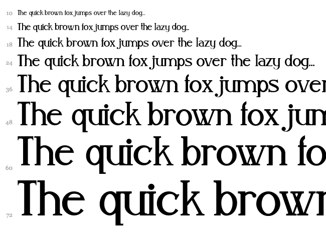 Aleijadinho font waterfall
