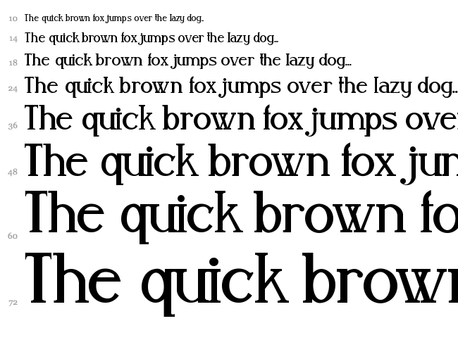 Aleijadinho font waterfall
