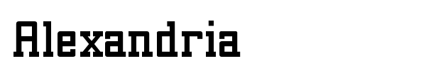 Alexandria font