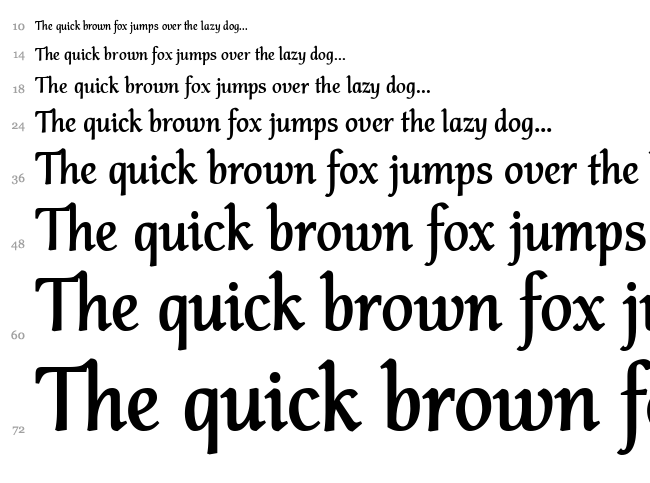 Althea font waterfall