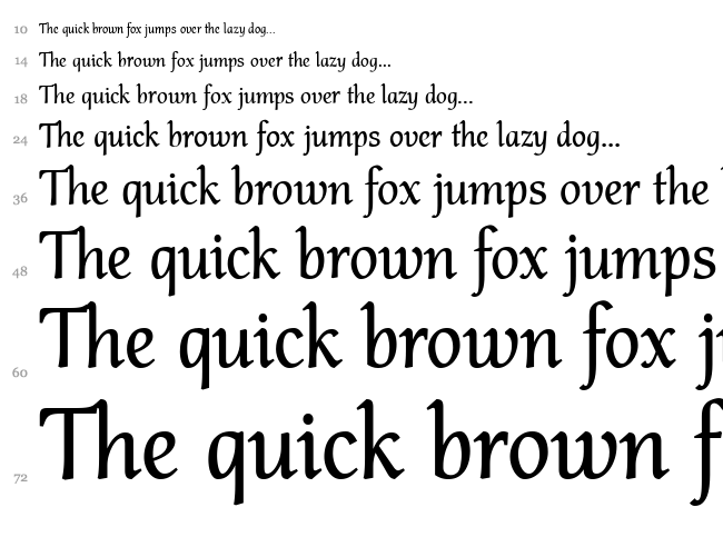 Althea font waterfall
