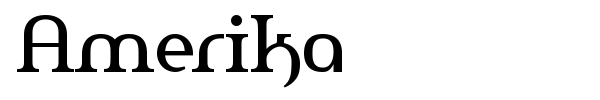 Amerika font