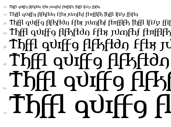 Amerika font waterfall