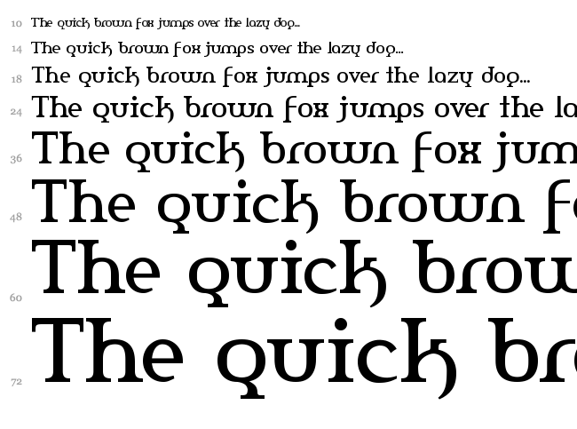 Amerika font waterfall