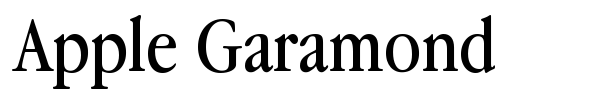 Apple Garamond font