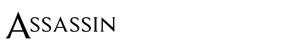 Assassin font