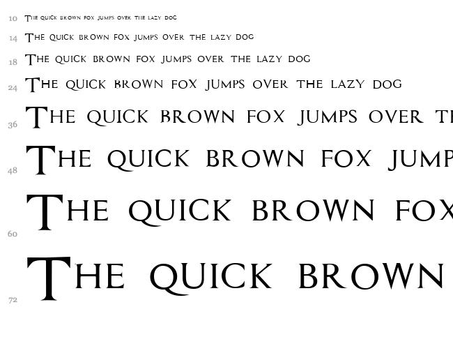 Assassin font waterfall