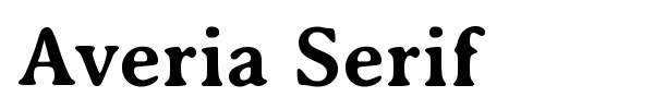 Averia Serif font preview
