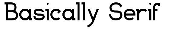 Basically Serif font