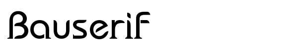 Bauserif font