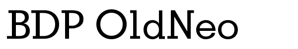 BDP OldNeo font