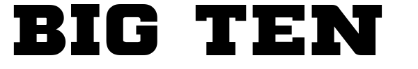 Big Ten Block font