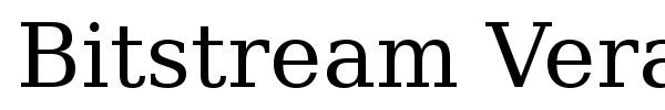 Bitstream Vera Serif font preview
