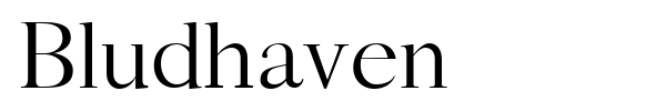 Bludhaven font