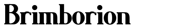 Brimborion font