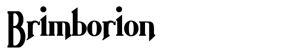 Brimborion font preview