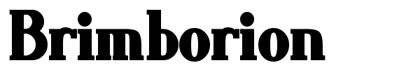 Brimborion font preview