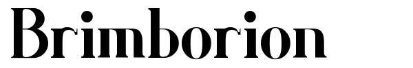 Brimborion font preview