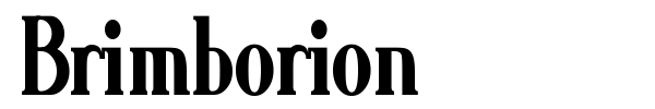Brimborion font preview