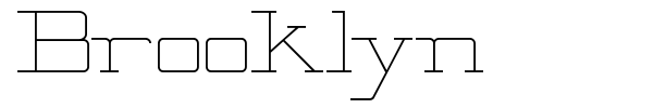 Brooklyn font preview