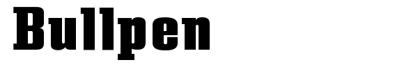 Bullpen font
