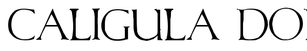 Caligula Dodgy font