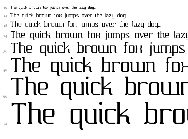 Carbona font waterfall