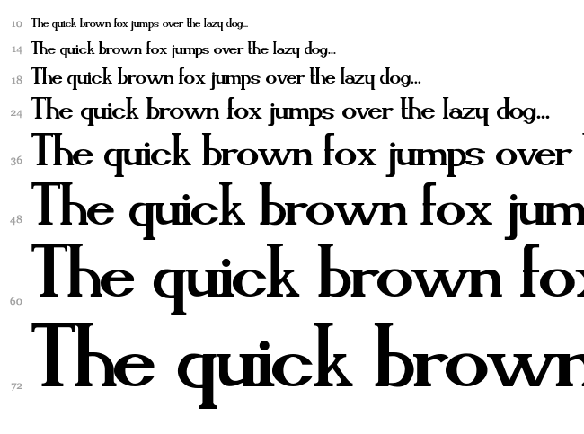 Cassiopea font waterfall