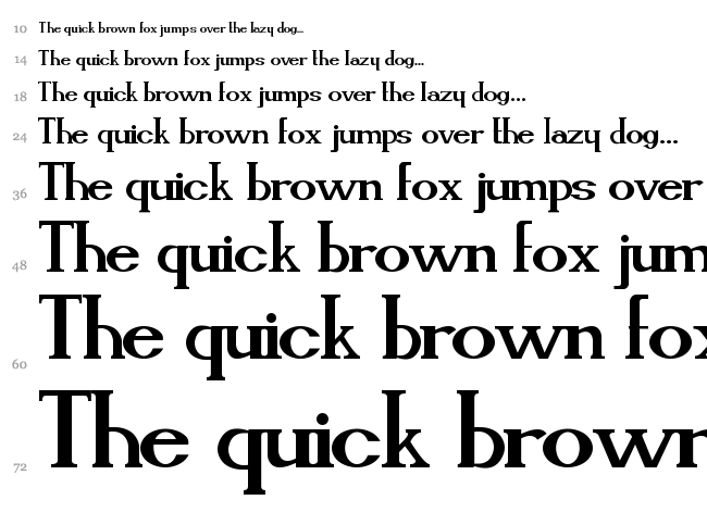 Cassiopea font waterfall