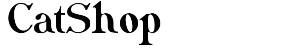 CatShop font