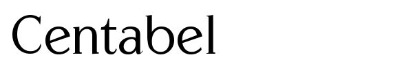 Centabel font