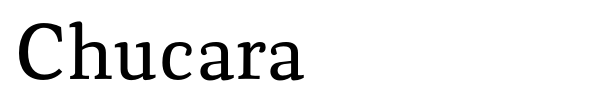 Chucara font