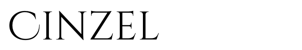 Cinzel font