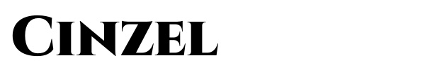 Cinzel font preview