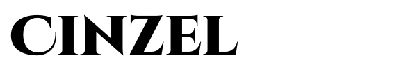 Cinzel font preview